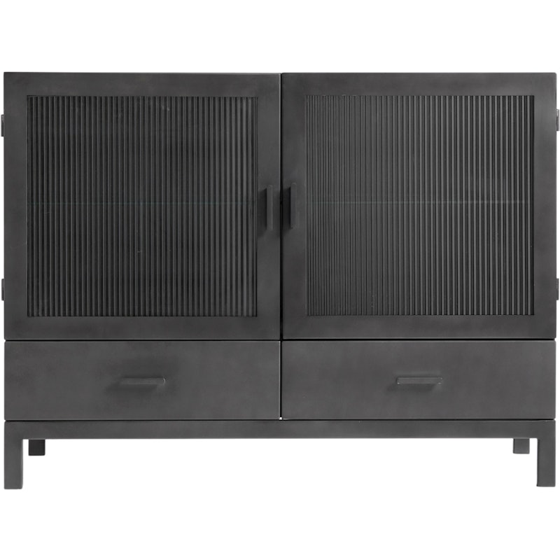Dallas Skap Metall 120x90 cm, Svart