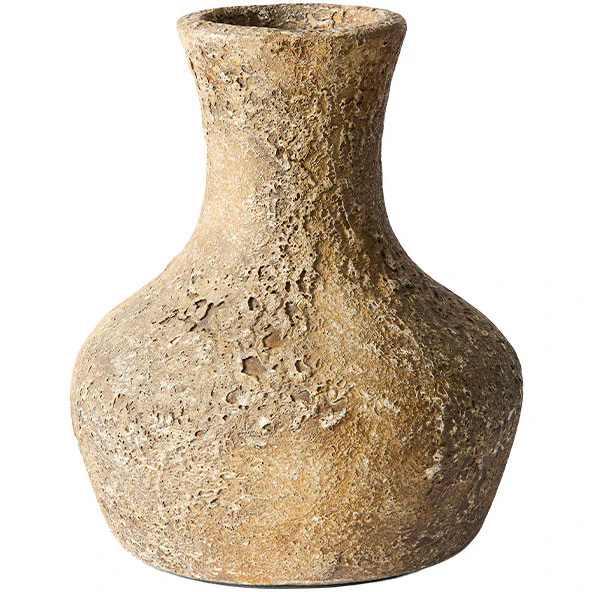 Muubs Eris Vase Rustikk  24 Cm -  Vaser Terrakotta Sand - 1120002336