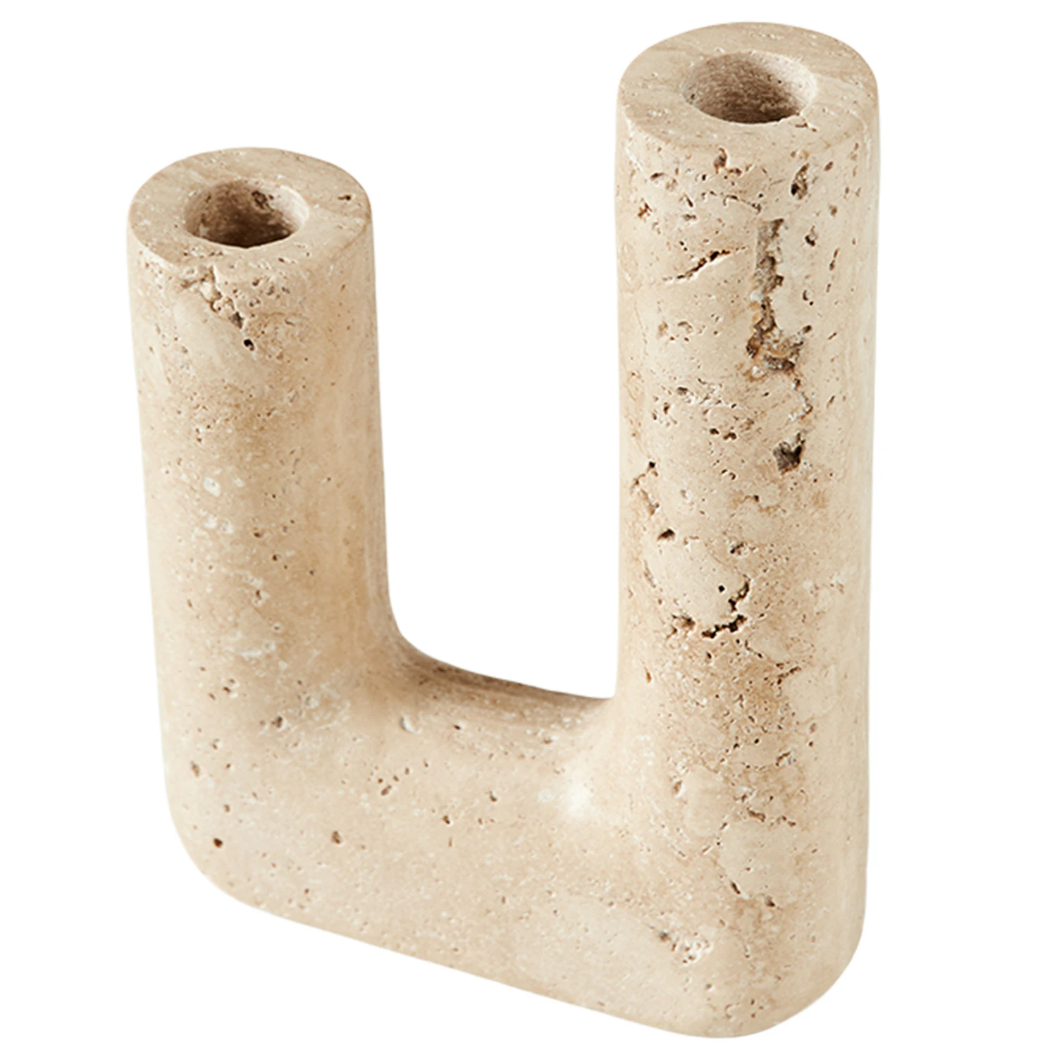 Muubs Minerva Lysestake  -  Lysestaker Travertine Cream - 9189002006