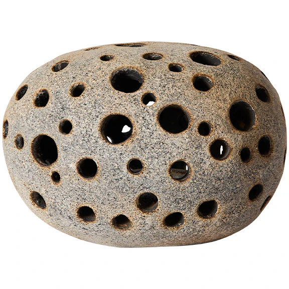 Muubs Tsuki Lanterne 17 Cm -  Lyslykter Terrakotta Gr&aring; - 8470002219