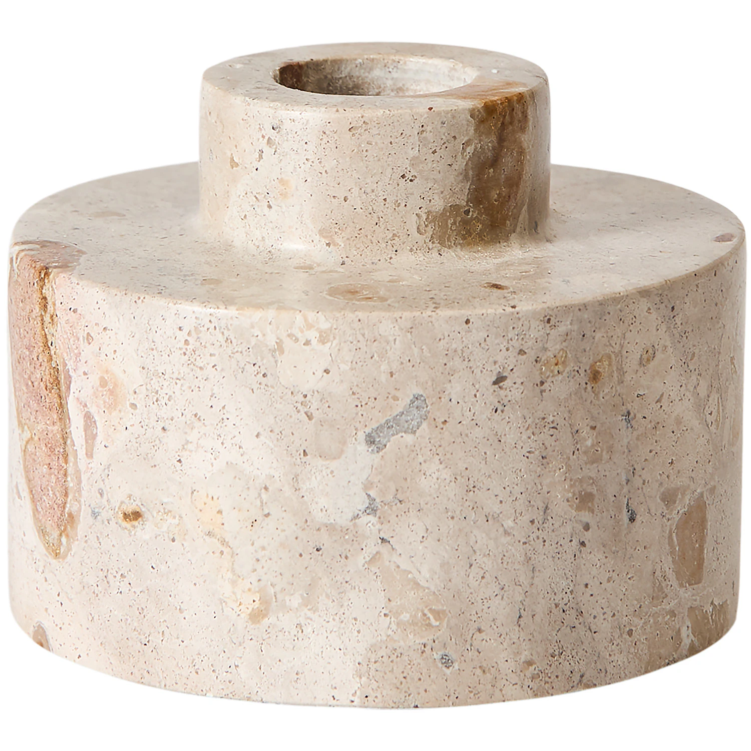 Muubs Vita Lysestake 6 Cm  -  Lysestaker Marmor Seashell - 9190002225