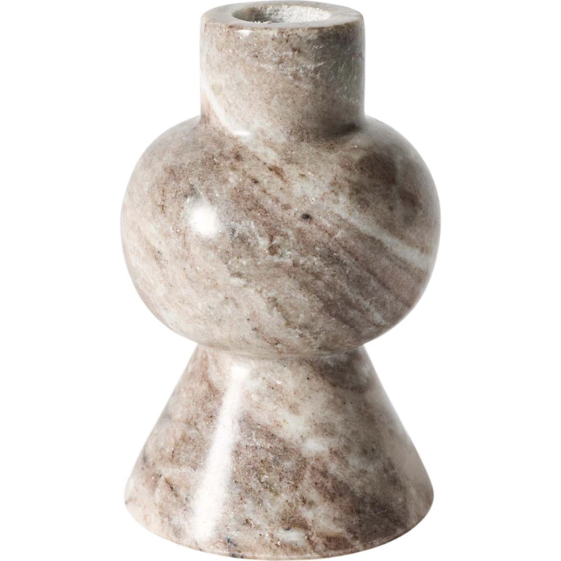 White Candle holder L - Seagrain
