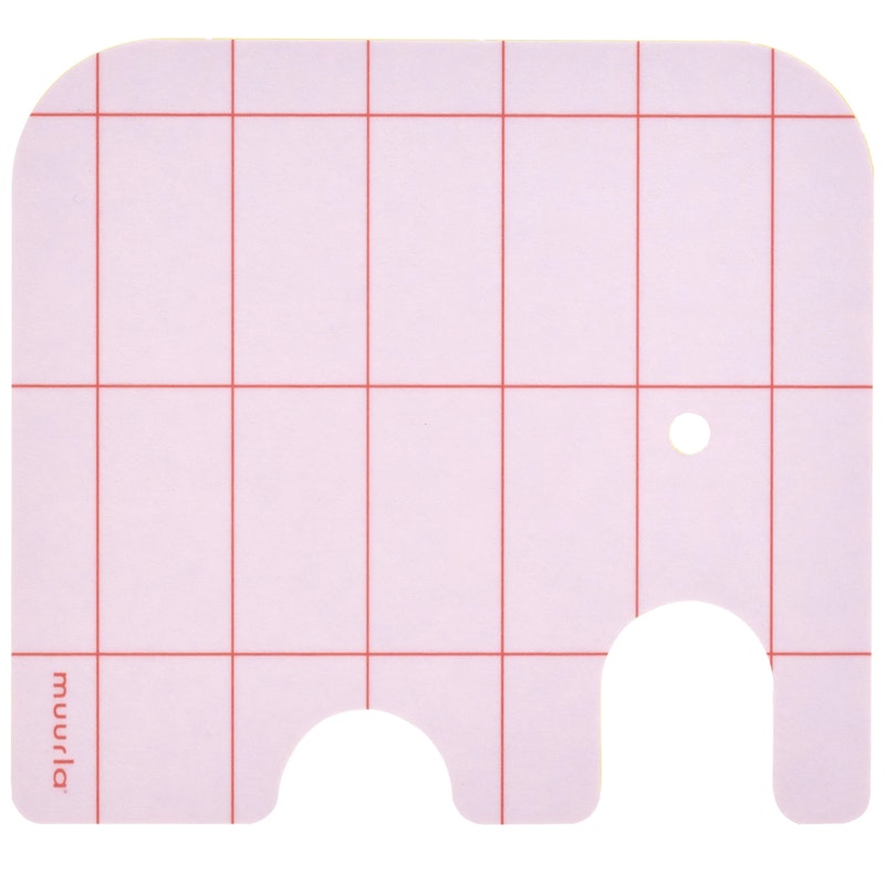 Elephant Underlegg 10x11 cm, Rosa