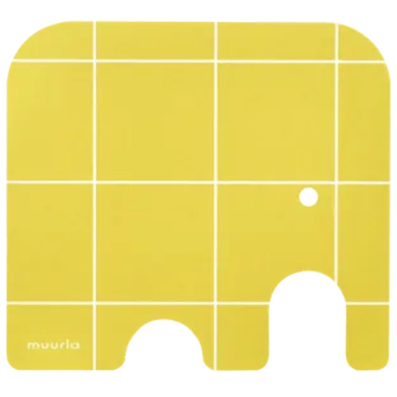 Elephant Underlegg 10x11 cm, Gul