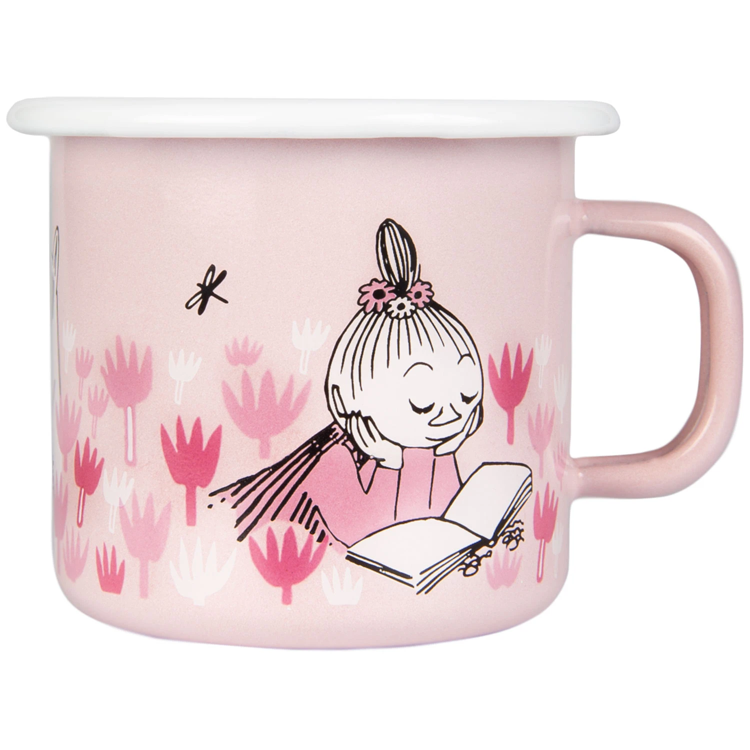 Muurla Moomin Enamel Mug 25 Cl Girls -  Kaffekopper Emalje Rosa - 1711-025-03