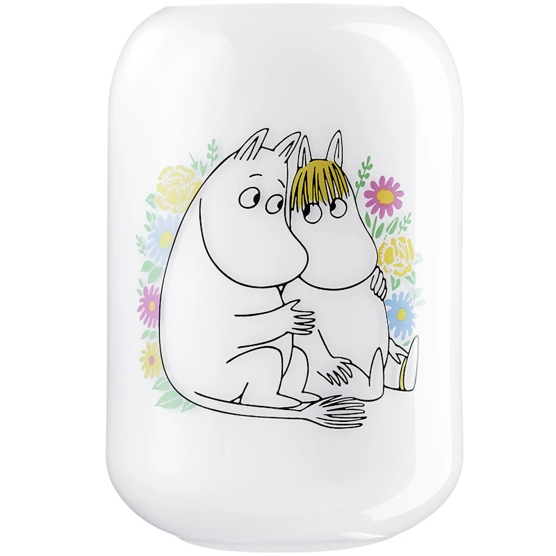 Moomin Flowers Vase 19 cm, Hvit