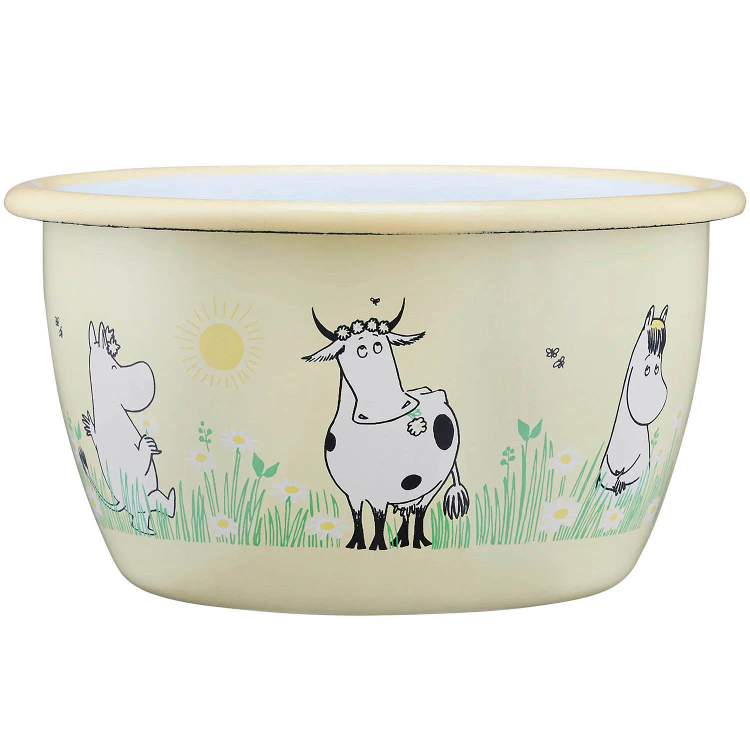Muurla Moomin In The Garden Sk&aring;l 30 Cl -  Serveringssk&aring;ler Emalje Gul - 1711-030-05