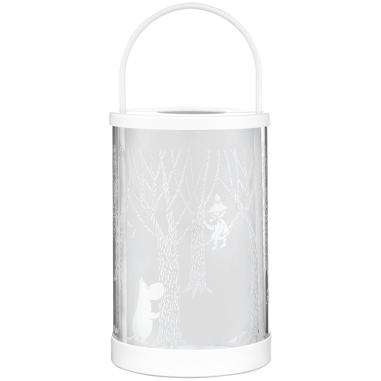 Muurla Moomin In The Woods Lantern 26 Cm -  Lysestaker Glass Hvit - 741-180-01