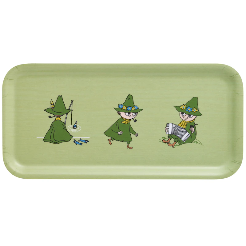 Moomin Retro Brett 27x13 cm, Grønn