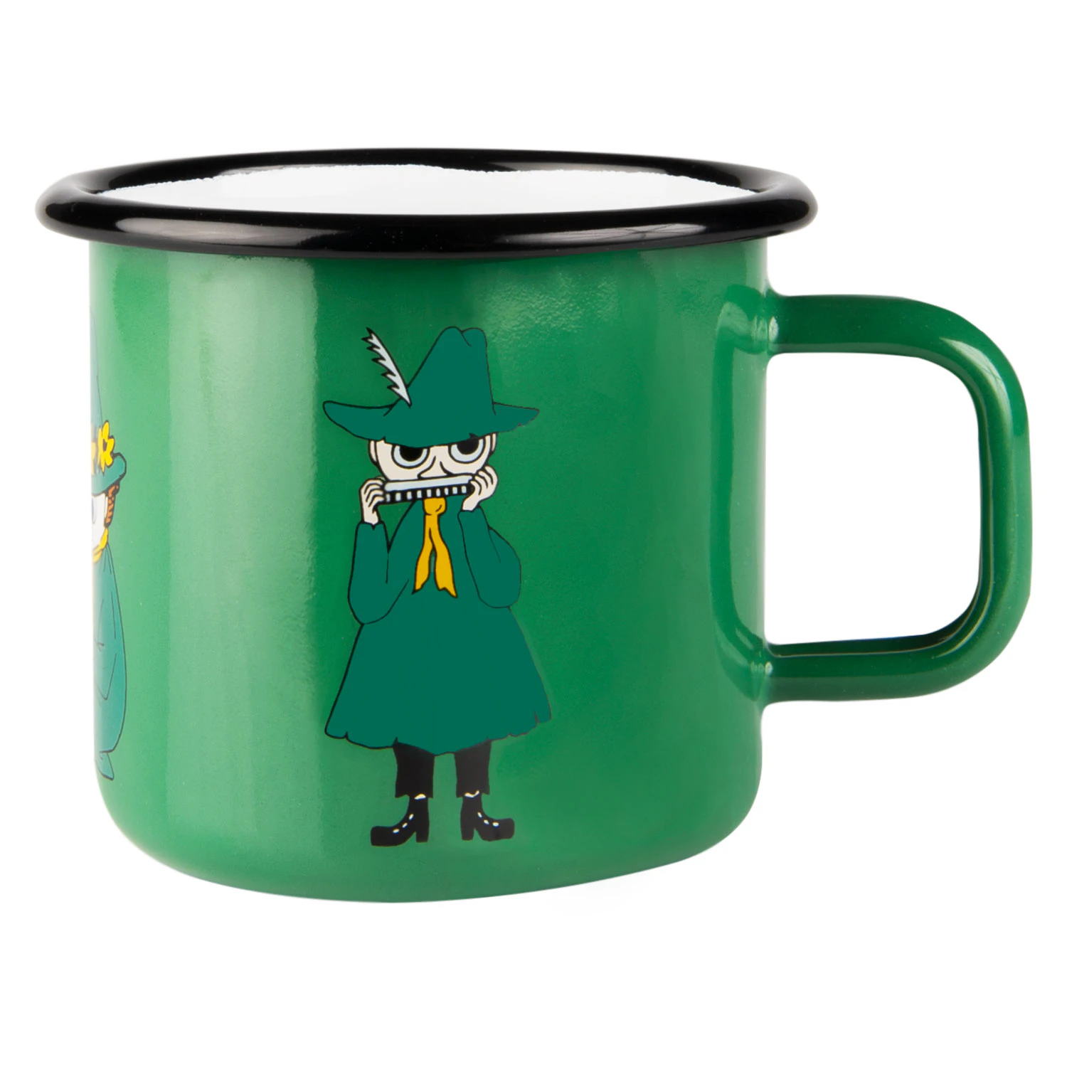 Muurla Moomin Retro Enamel Mug 37 Cl Snufkin -  Kaffekopper Emalje Gr&oslash;nn - 1701-037-02