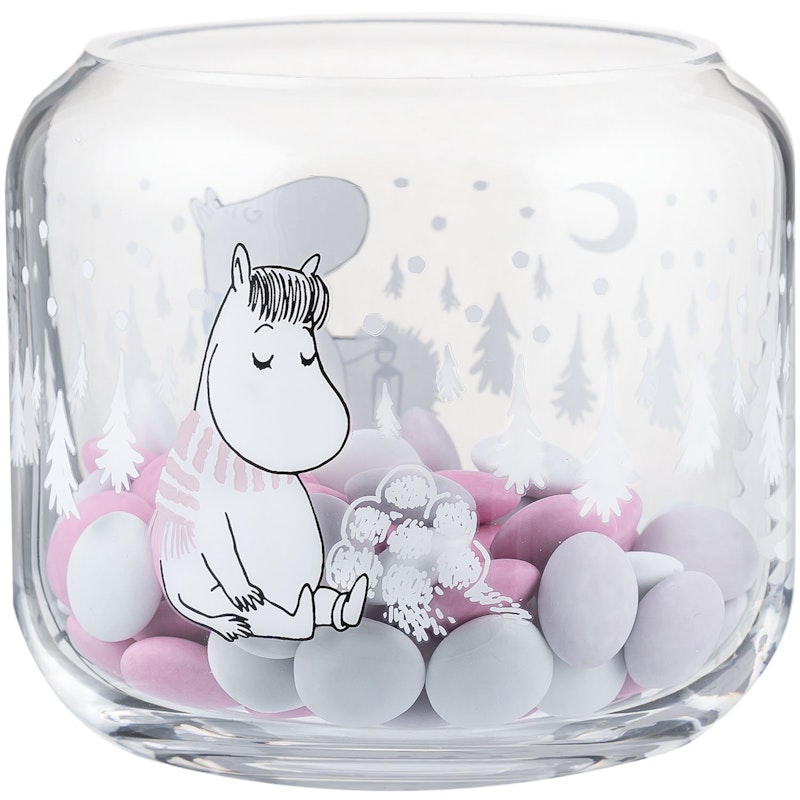 Mummi Lanterne 8 cm, Snowfall