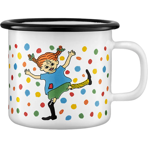 Muurla Pippi Emaljekrus Hoppsansa 25 Cl -  Mumin-krus Emaljert Karbonst&aring;l Hvit - 1404-025-05