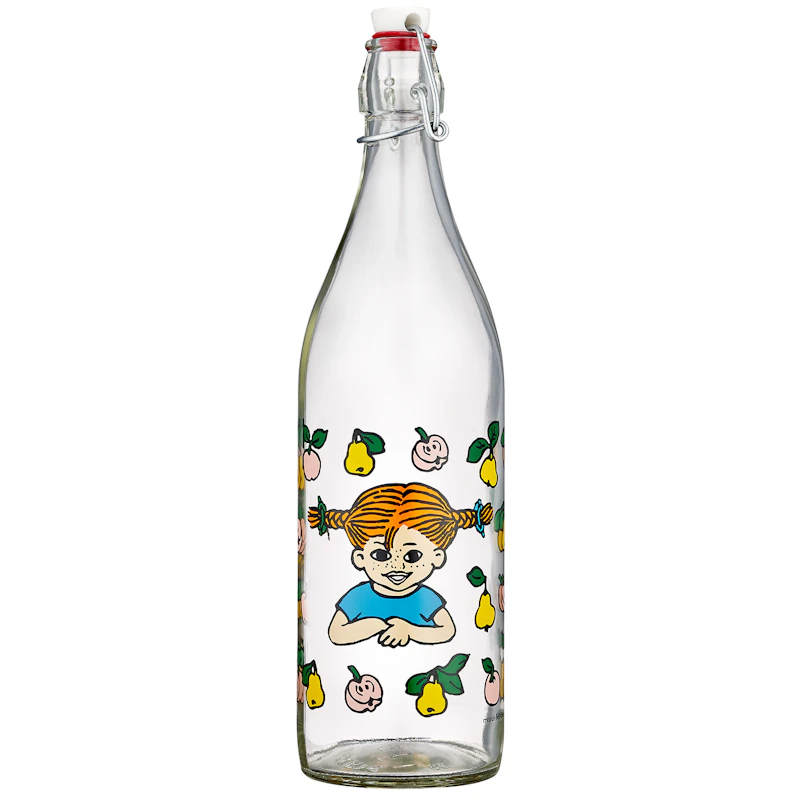 Pippi Fruits Glassflaske 1 L