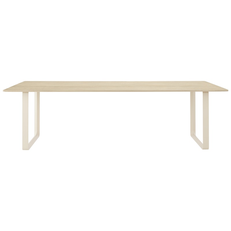 70/70 Bord 108x255 cm, Solid Eik / Sand