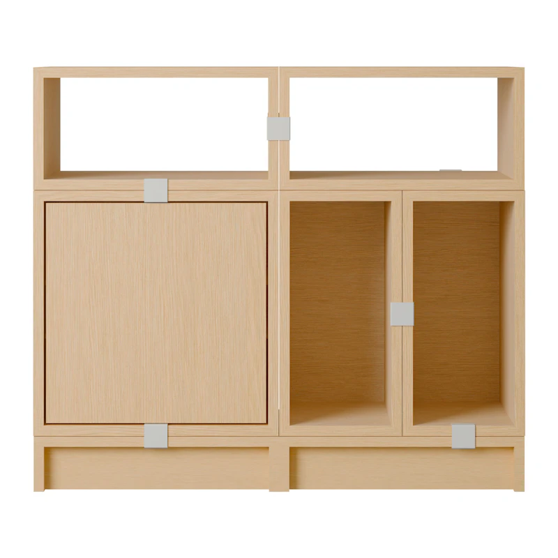 Stacked Configuration 5 Kontorhylle, Eik