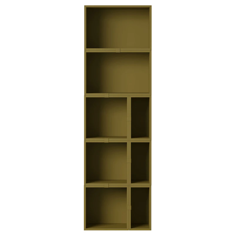 Stacked Configuration 7 Bokhylle, Mørkegrønn