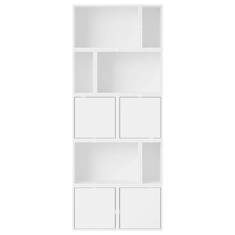 Stacked Configuration 8 Bokhylle, Hvit