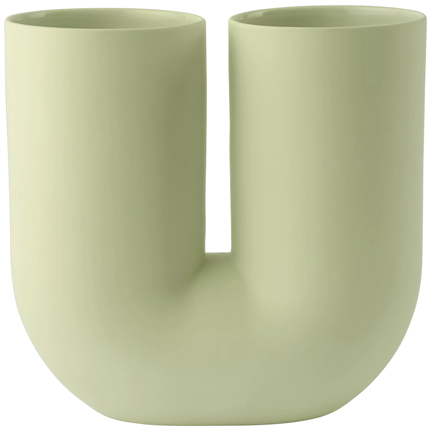 Muuto Kink Vase 26 Cm Lysegr&oslash;nn -  Vaser Steingods Lys Gr&oslash;nn - KNKVAS26A05