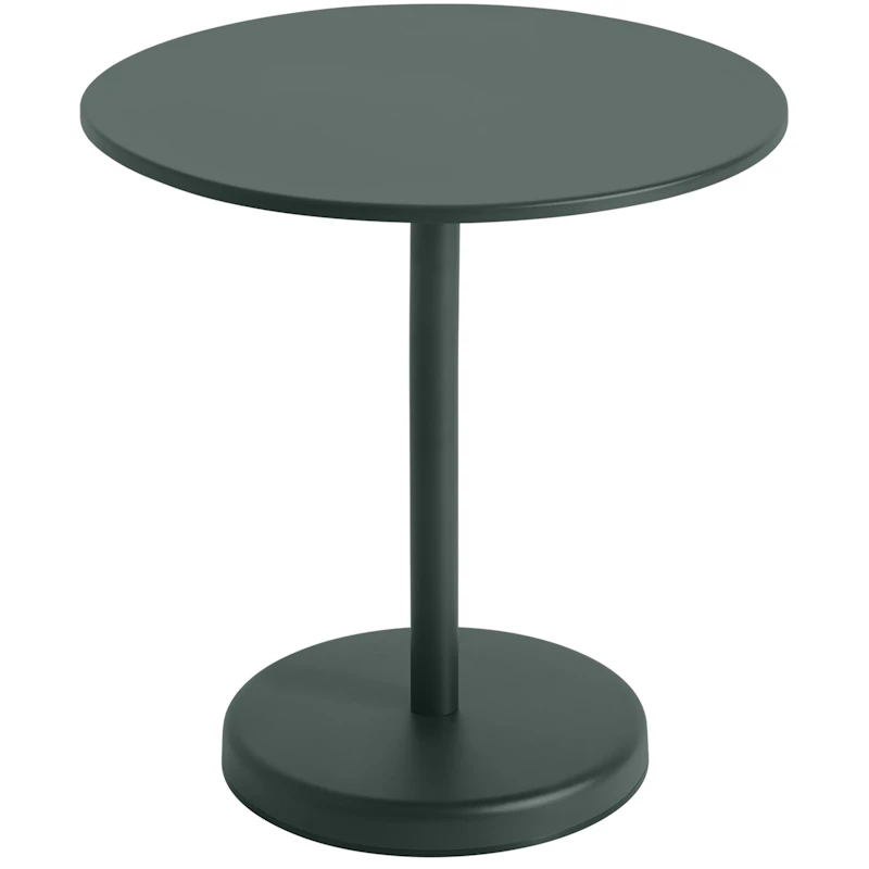 Linear Bord Stål Ø70 cm, Mørkegrønn