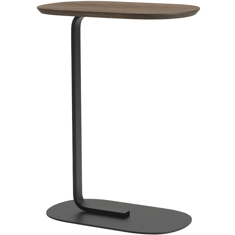 Relate Sidebord 73,5 cm, Massiv Røkt Eik / Sort