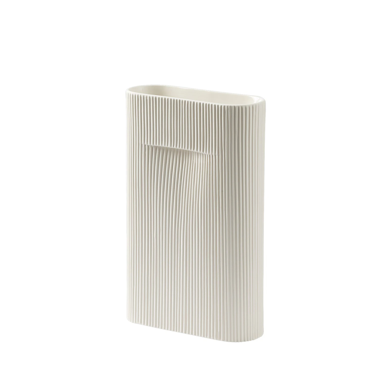 Muuto Ridge Vase 35 Cm  -  Vaser Steingods Off-White - RIDVAS35A03