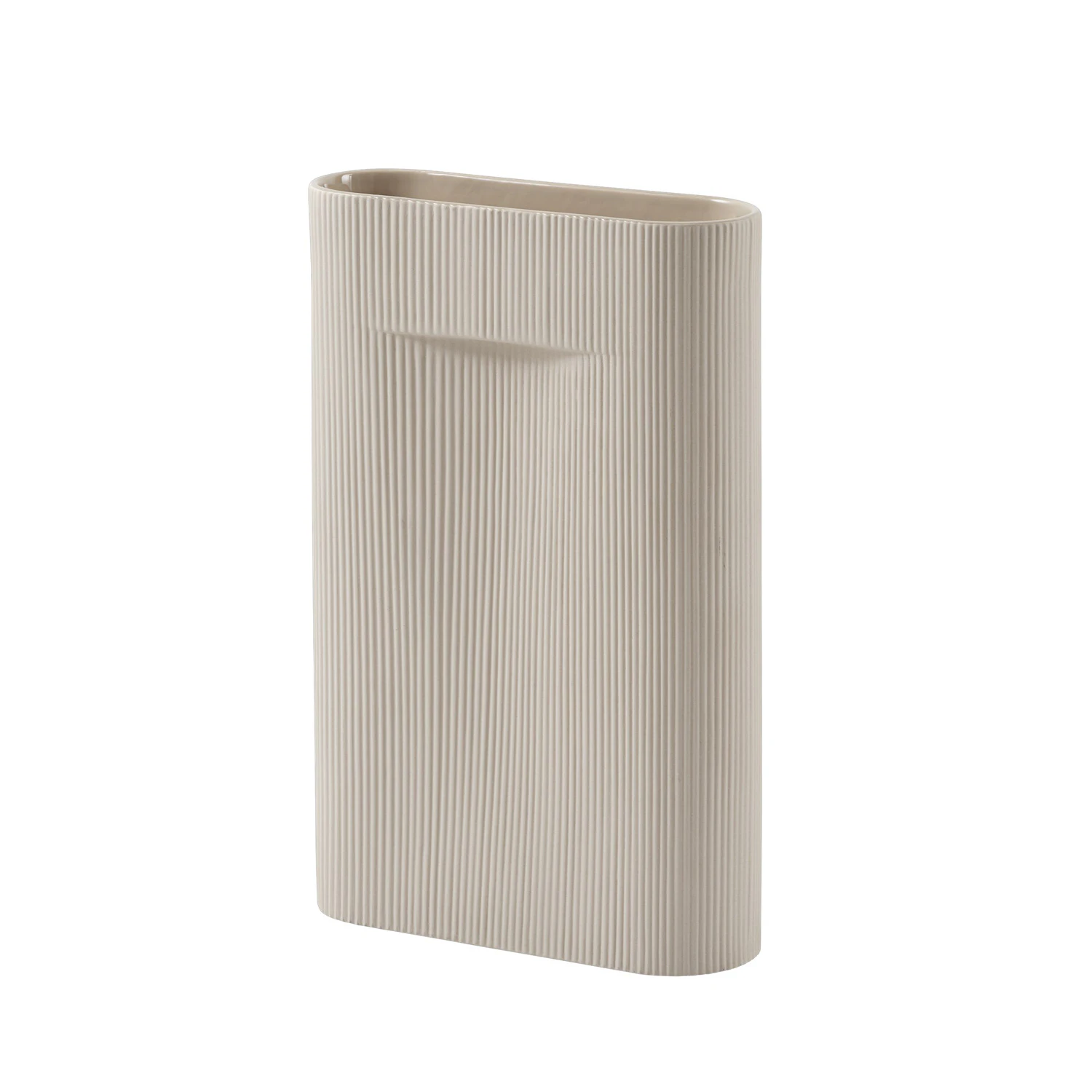 Muuto Ridge Vase 48 Cm  -  Vaser Steingods Beige - RIDVAS48A01