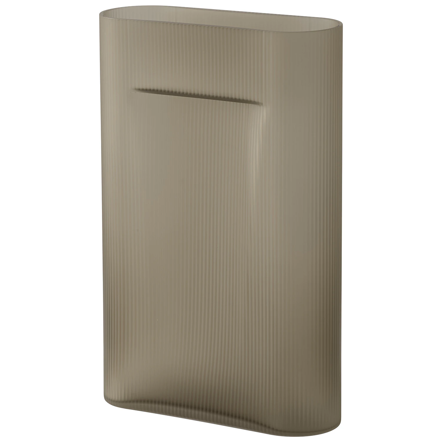 Muuto Ridge Vase  48,5 Cm  -  Vaser Frostet Glass Taupe - RIDVAS48A05