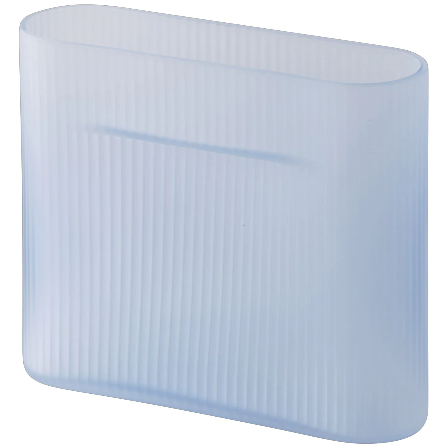 Muuto Ridge Vase  16,5 Cm Lysebl&aring; -  Vaser Frostet Glass Lys Bl&aring; - RIDVAS16A04