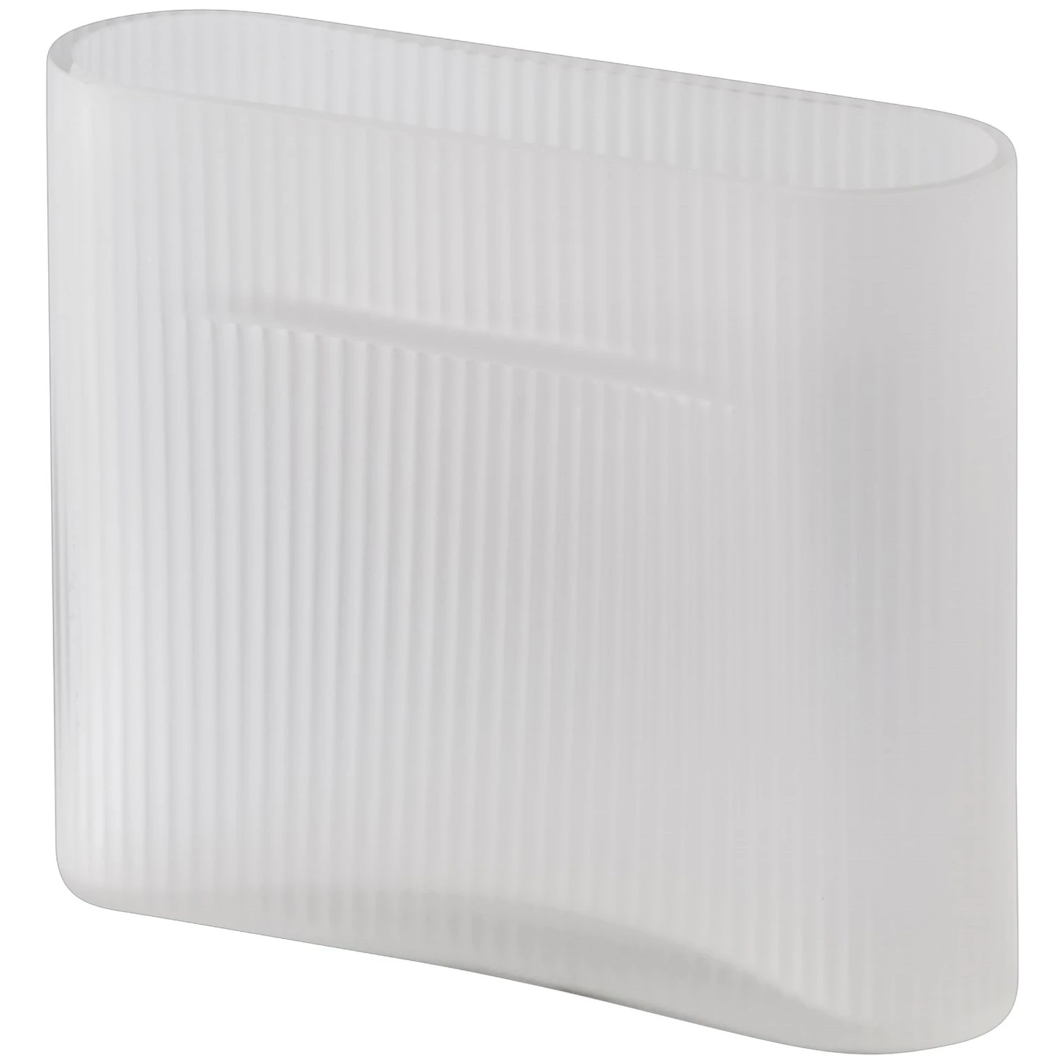 Muuto Ridge Vase  16,5 Cm  -  Vaser Frostet Glass Hvit - RIDVAS16A06