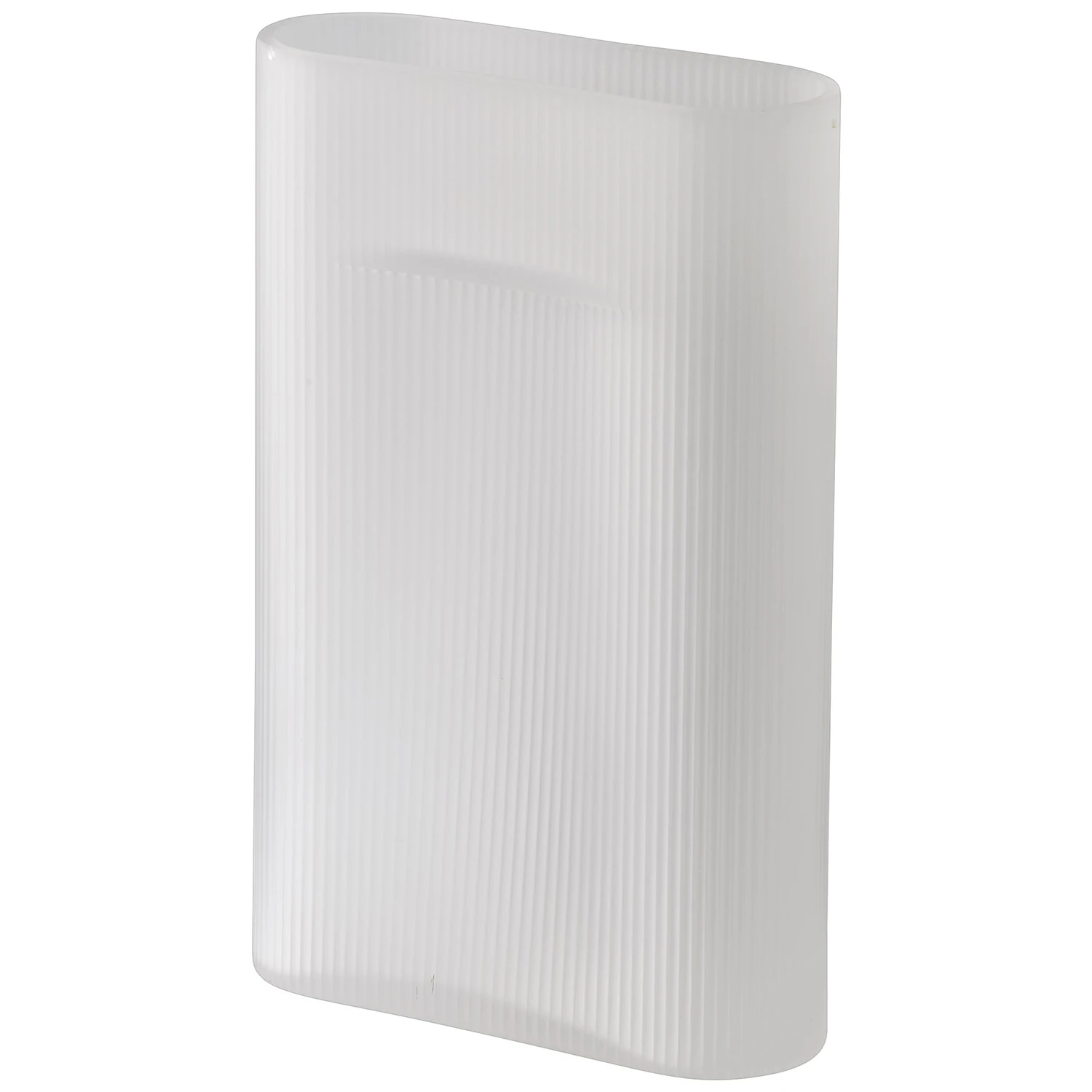 Muuto Ridge Vase  35 Cm  -  Vaser Frostet Glass Hvit - RIDVAS35A06