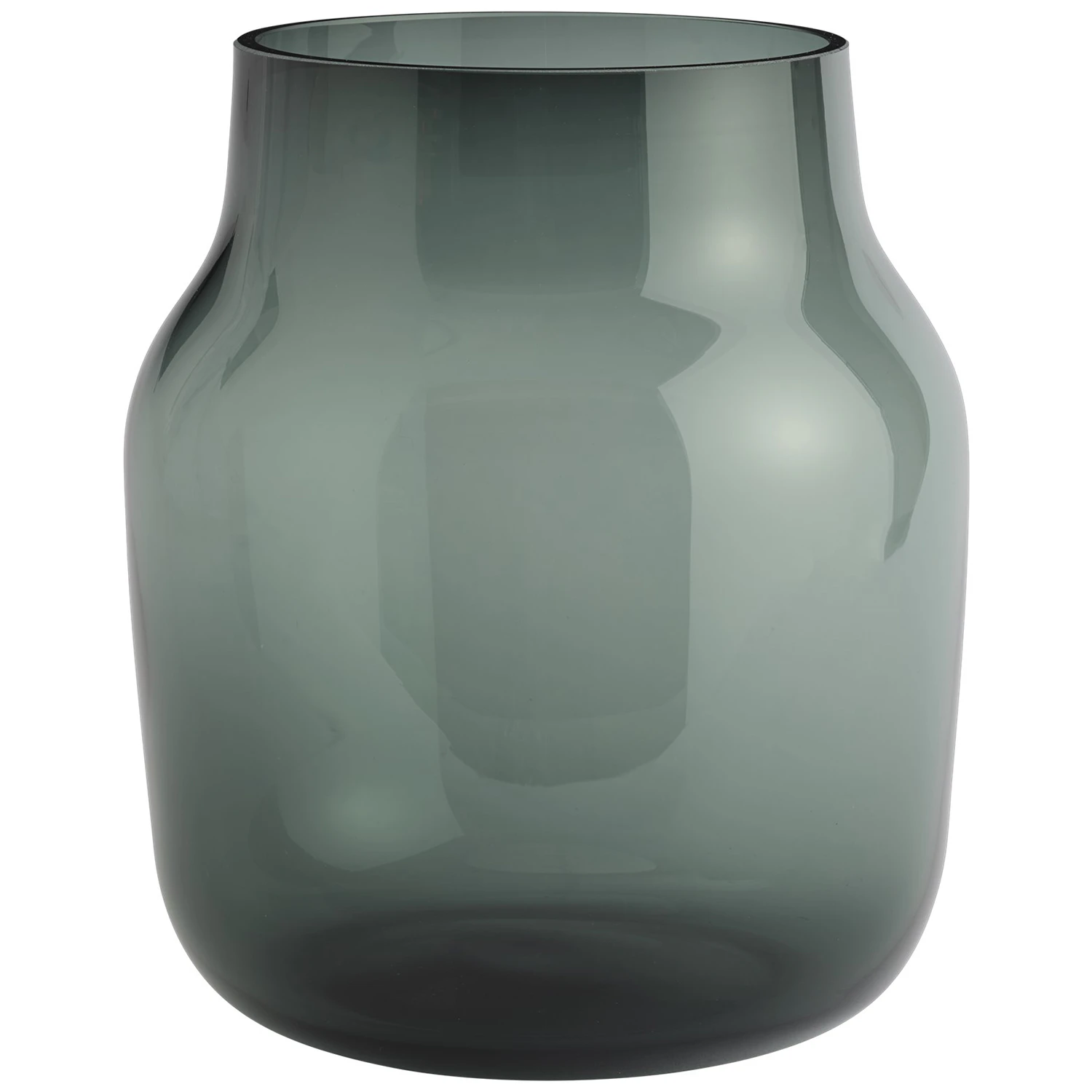 Muuto Silent Vase &Oslash;20 Cm M&oslash;rkegr&oslash;nn -  Vaser Glass M&oslash;rk Gr&oslash;nn - SILVAS20A03