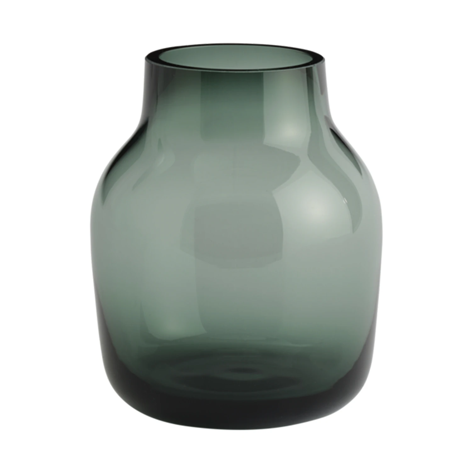Muuto Silent Vase &Oslash;11 Cm M&oslash;rkegr&oslash;nn -  Vaser Glass M&oslash;rk Gr&oslash;nn - SILVAS11A03