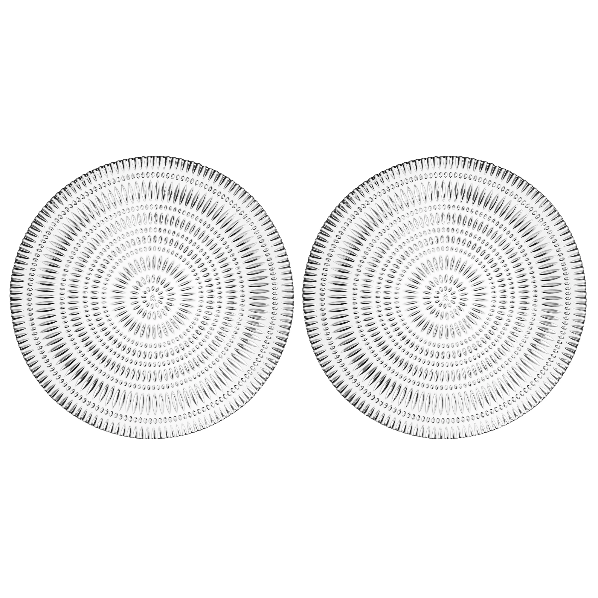 Nachtmann Ethno Tallerken 32 Cm 2-pk - &Oslash;vrige Fat & Tallerkener Krystall Transparent - 106161
