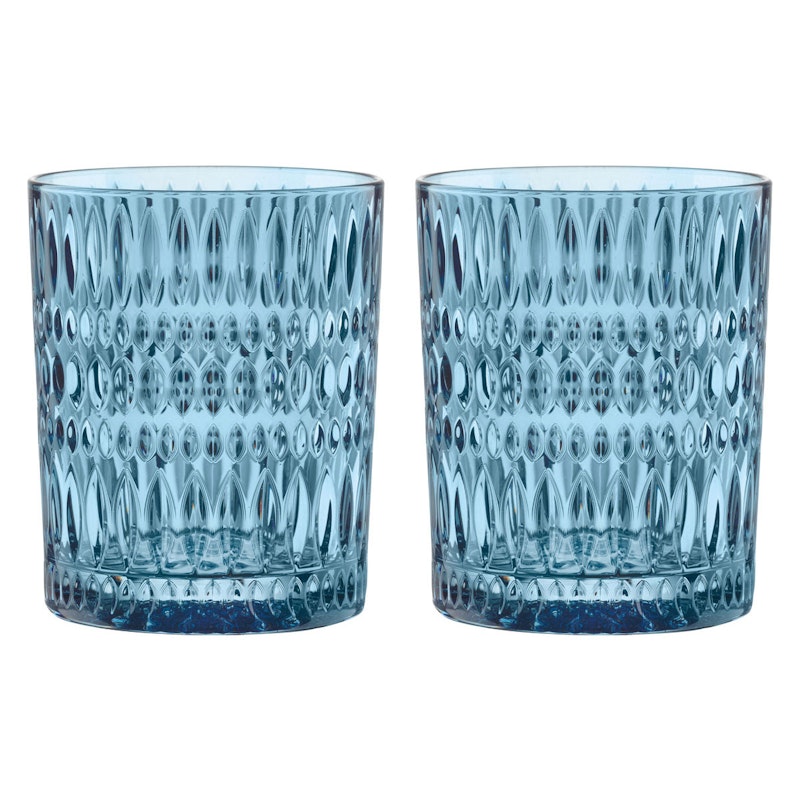 Ethno Tumblerglass 29 cl 2-pk, Vintage Blue