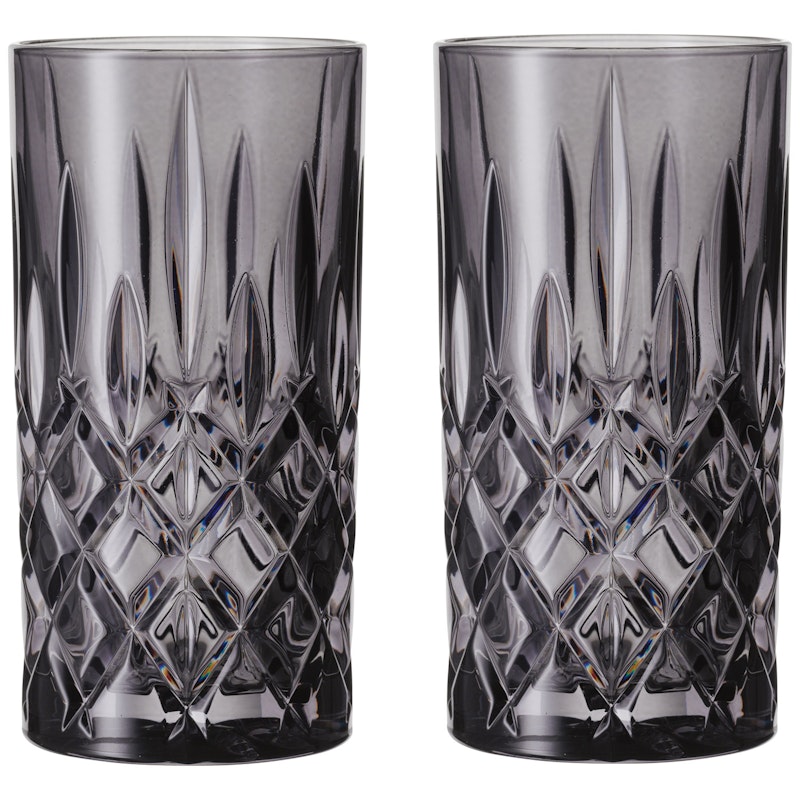 Noblesse Longdrinkglass 37 cl 2-pk, Smoke