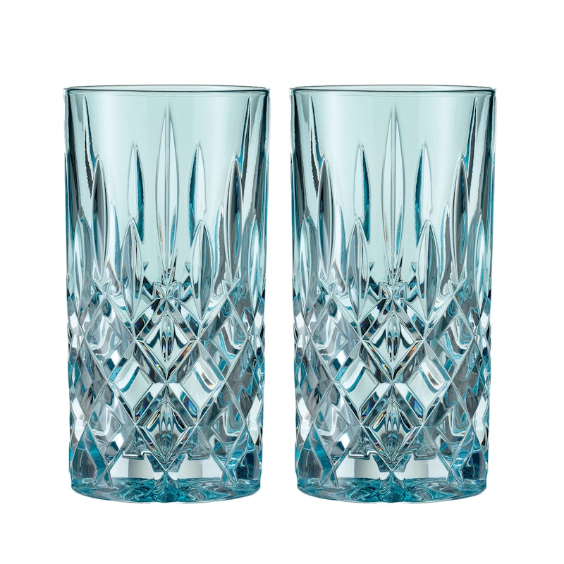 Noblesse Longdrinkglass 37 cl 2-pk, Aqua