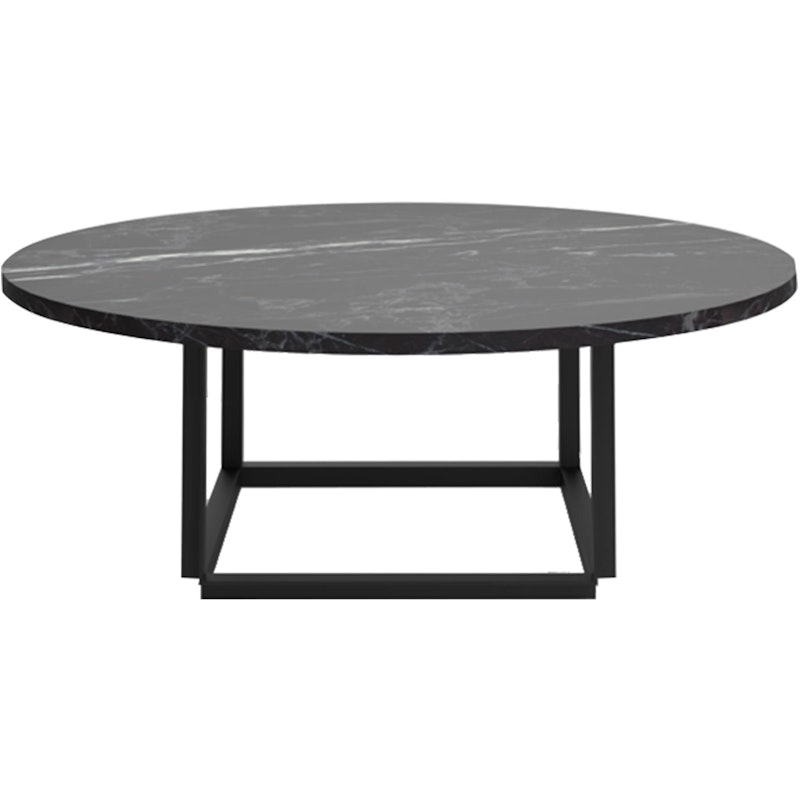 Florence Salongbord 90 cm, Svart Marmor / Svart