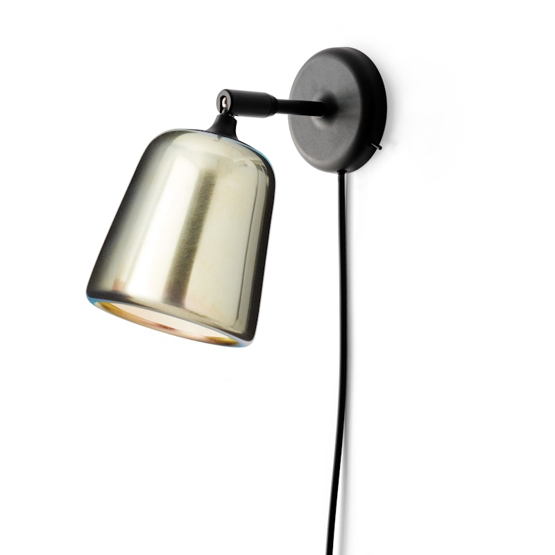 Material Vegglampe, Yellow steel