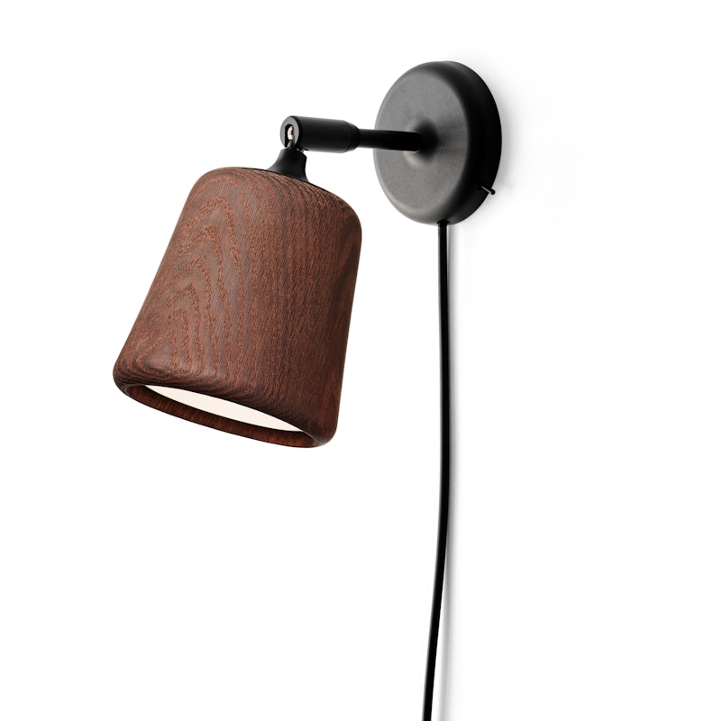 Material Vegglampe, Smoked oak