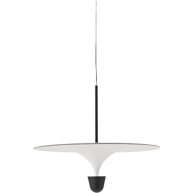 Kantarell Pendel 60 cm, Sort / Hvit