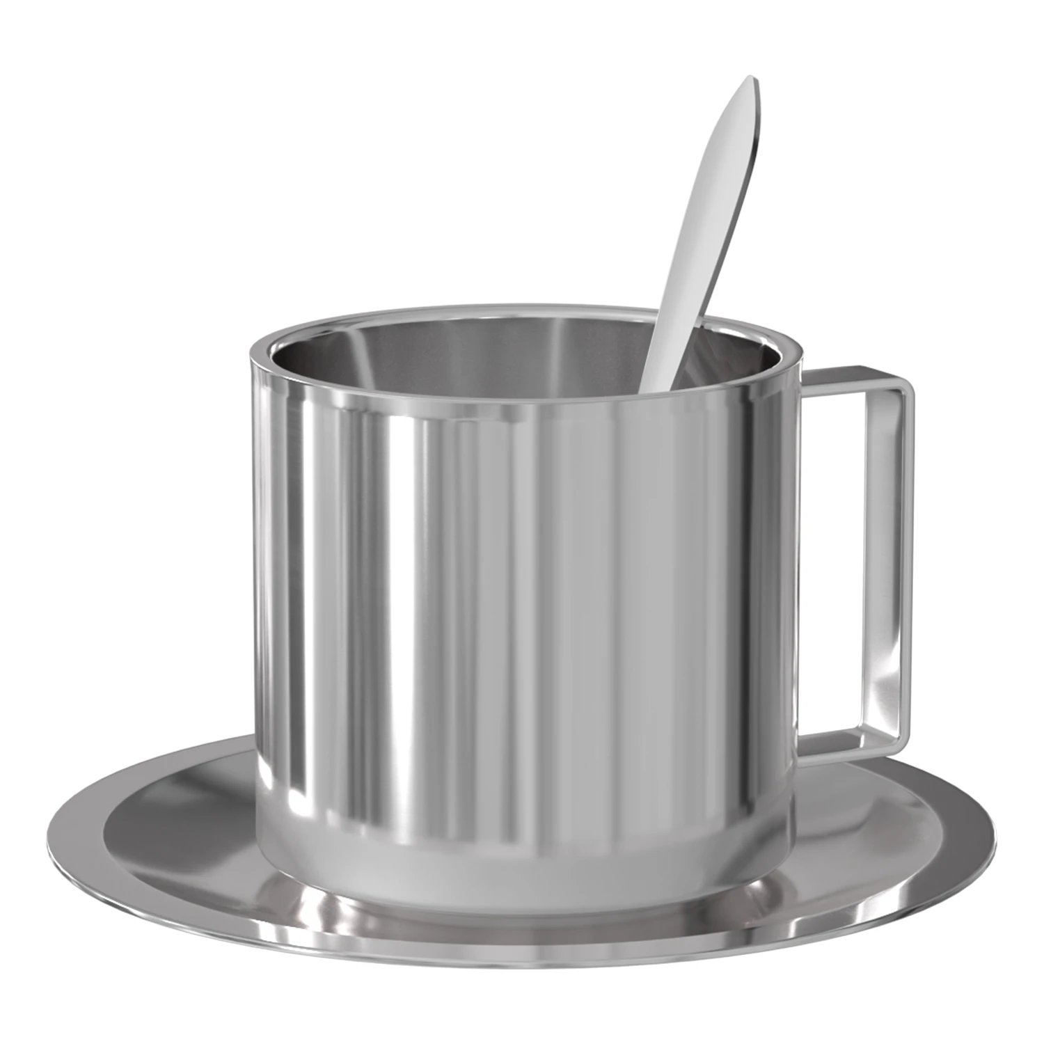 Nichba Americano Trio Kaffekopp  -  Kaffekopper Rustfritt st&aring;l - 900203