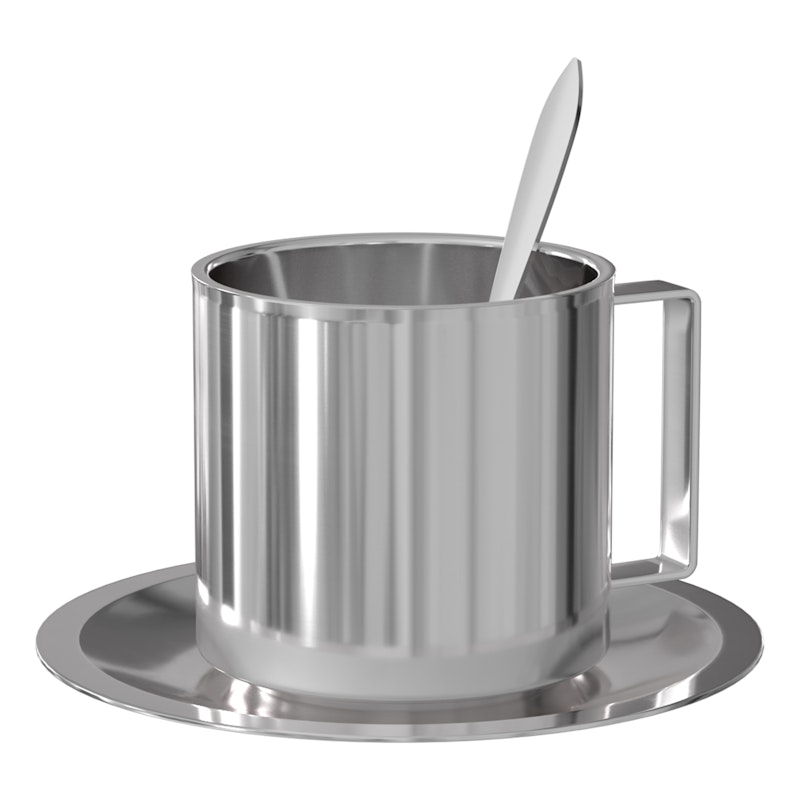 Americano Trio Kaffekopp, Rustfritt Stål