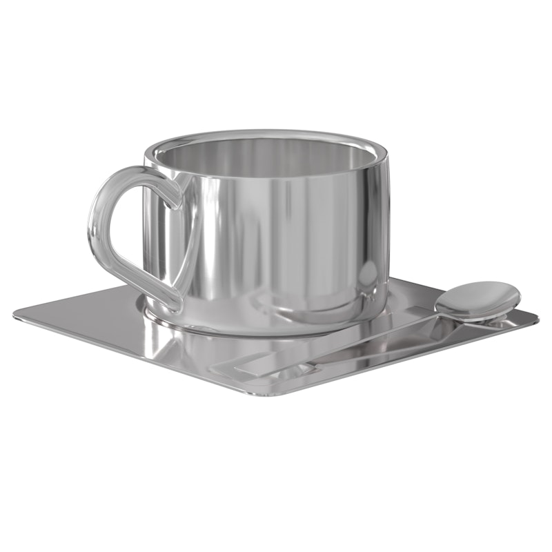 Steel Cup Trio Kaffekopp, Rustfritt Stål