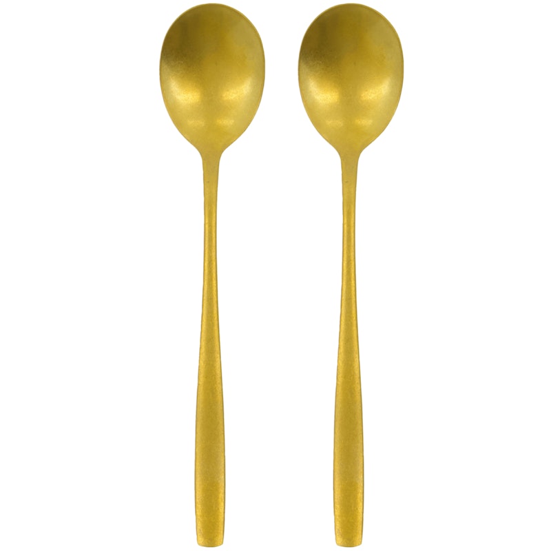Daily Serveringsskjeer 2-pk, Antique Gold