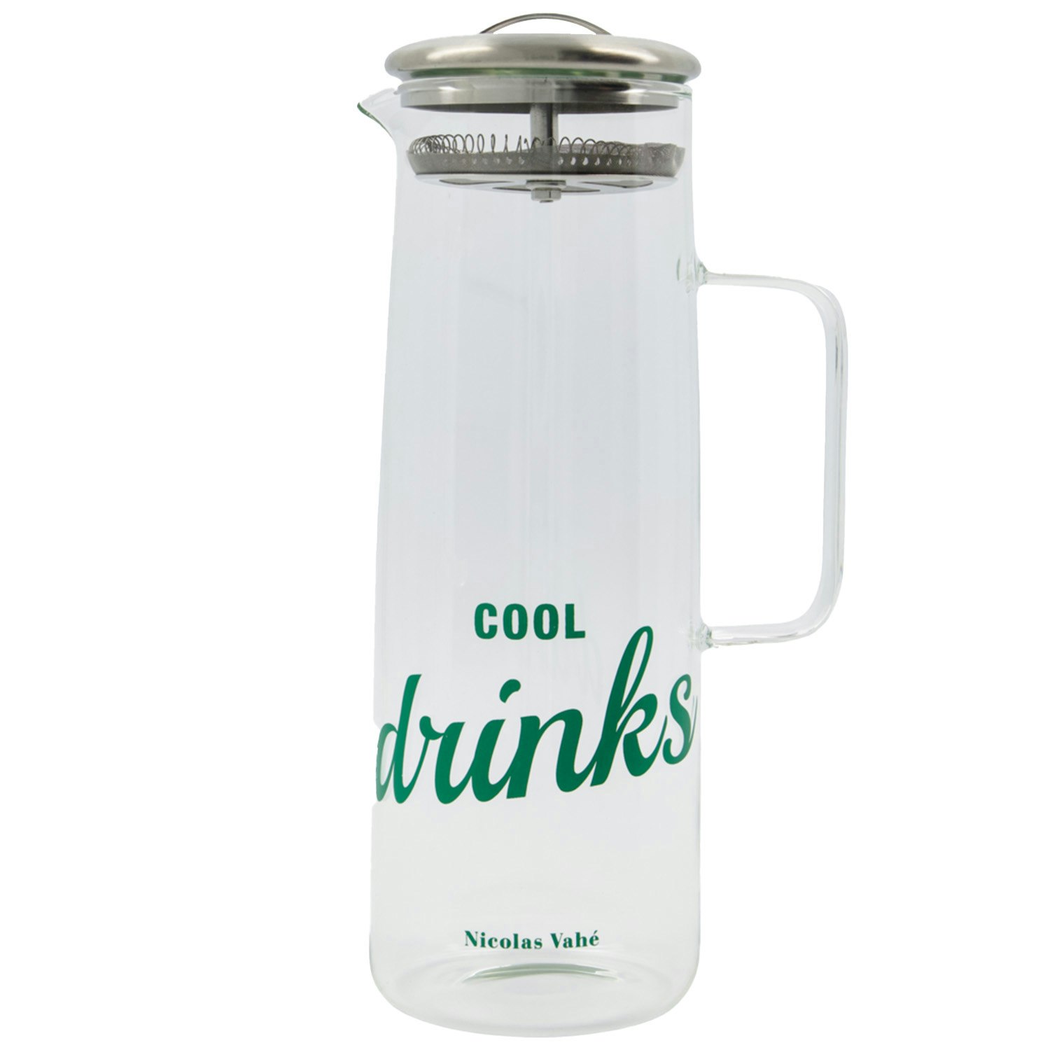 Nicolas Vah&eacute; Strain Mugge Med Lokk 1,5 L  -  Vannkarafler & Vannkanner Glass Klar - 108580000