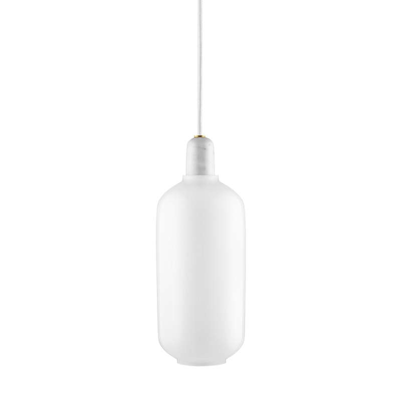 Amp Pendel Stor, Hvit/White Marble
