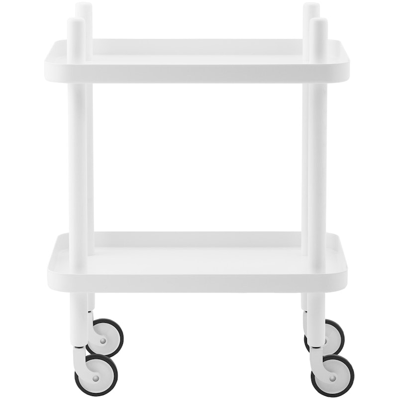 Block Bord, Hvit/Hvit