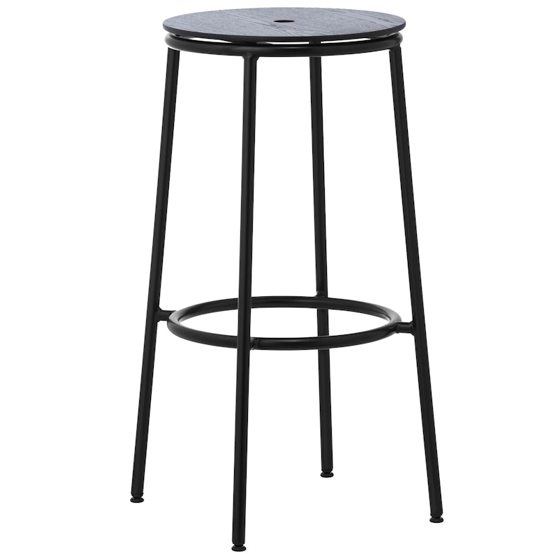 Circa Barstool 65 cm Black Steel Barstol Black Oak