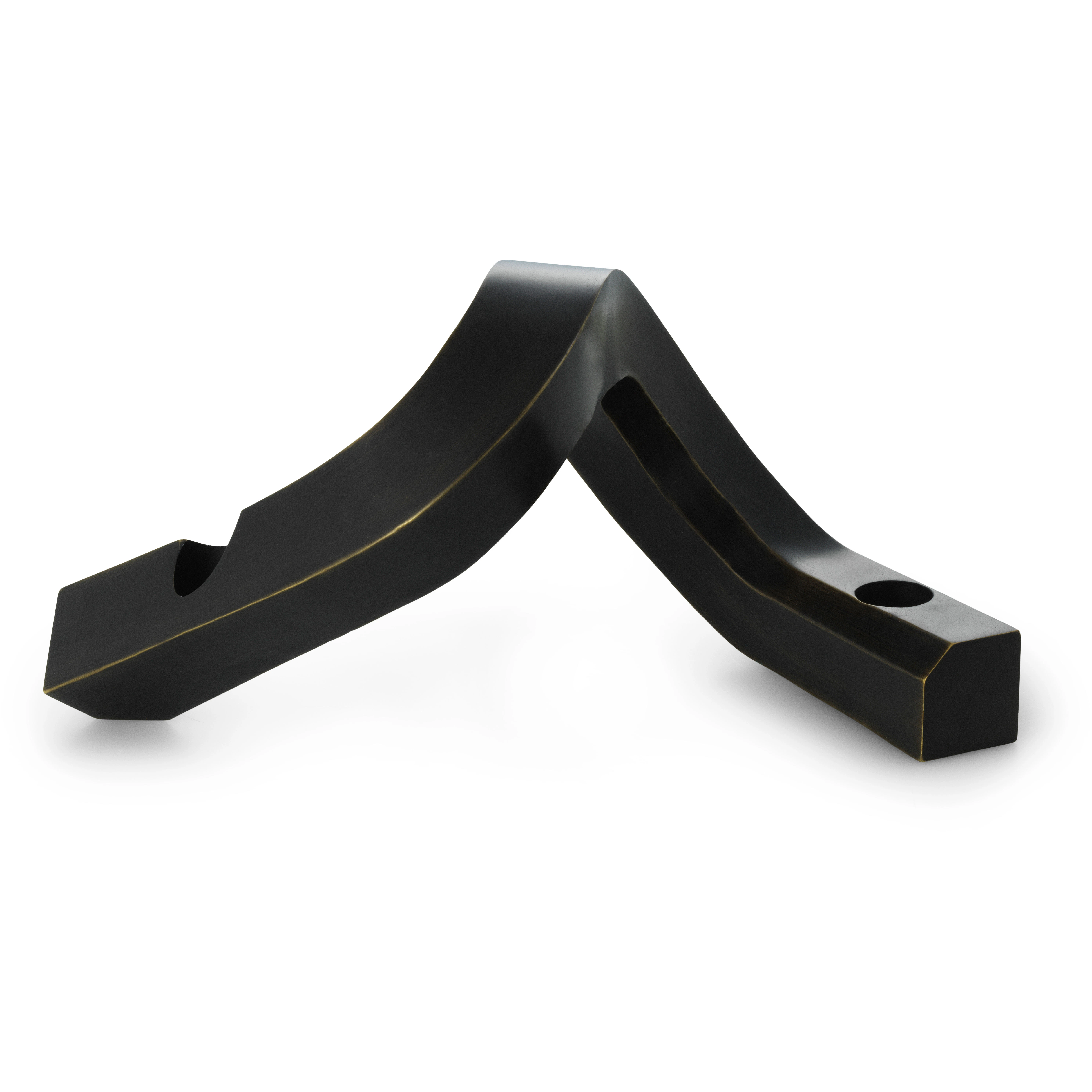 Normann Copenhagen Crooked Two Lysestake Farget -  Lysestaker Aluminium Bronse - 607888