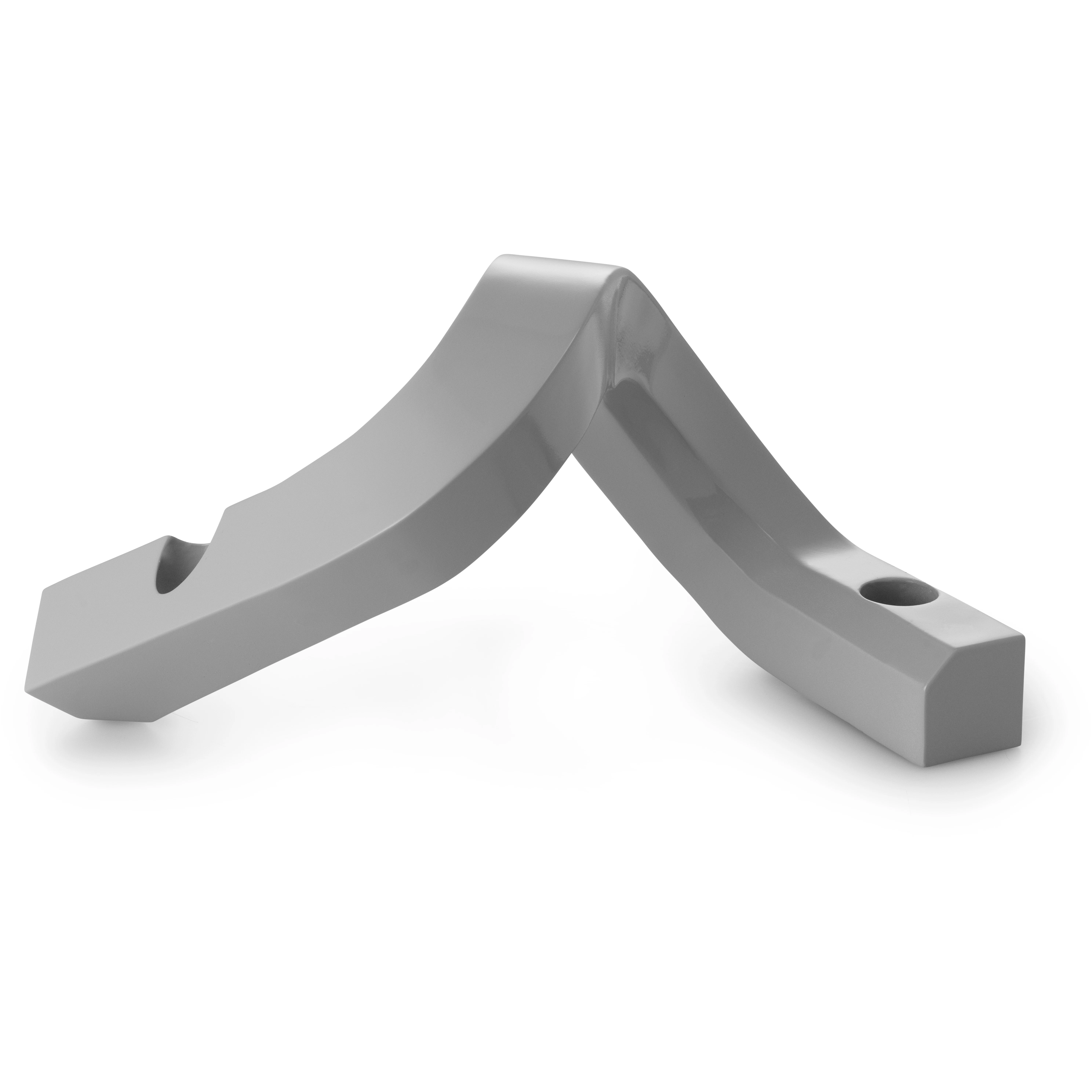 Normann Copenhagen Crooked Two Lysestake  -  Lysestaker Aluminium Varmgr&aring; - 607885